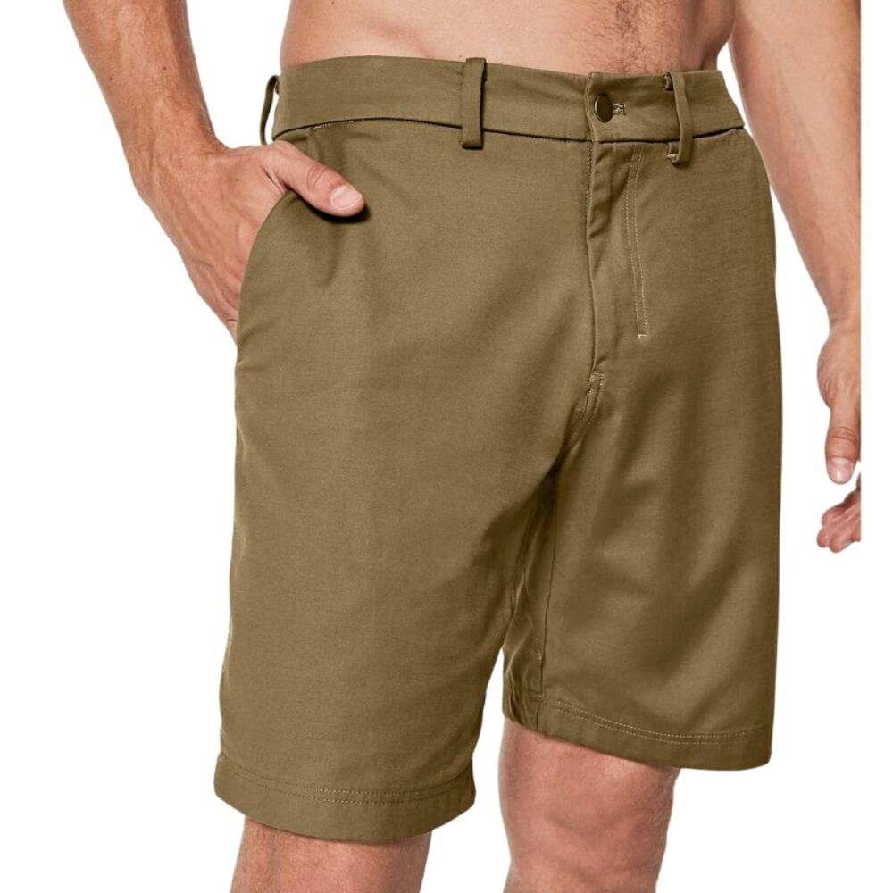 Lululemon Commission Shorts 6" Artifact Tan Size 32 EUC